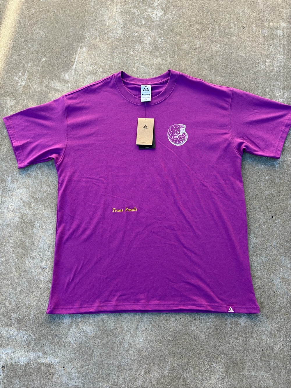 NWT Nike ACG OC Fossils T-Shirt in Bold Berry - Men's